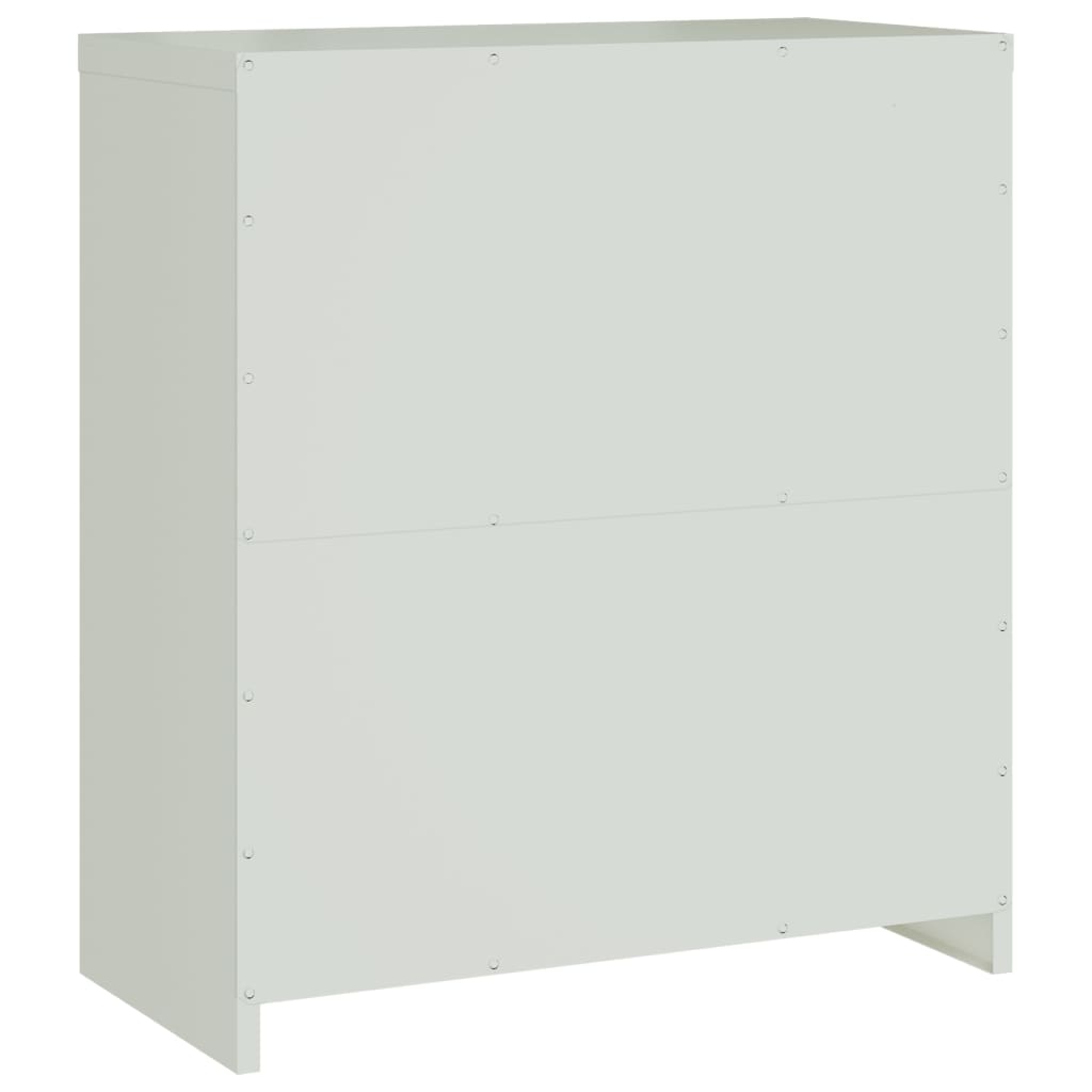 Armadio Classificatore Grigio Chiaro 79x40x90 Cm In Acciaio