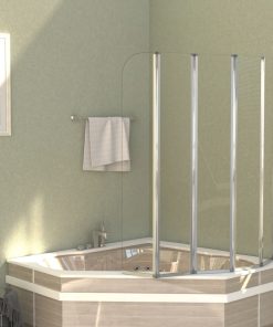 Cabina Da Bagno 120x140 Cm In Vetro Temperato