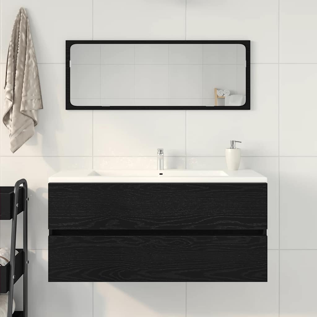 Mobile Lavabo Rovere Nero 100x38,5x45 Cm Legno Multistrato - Image 6