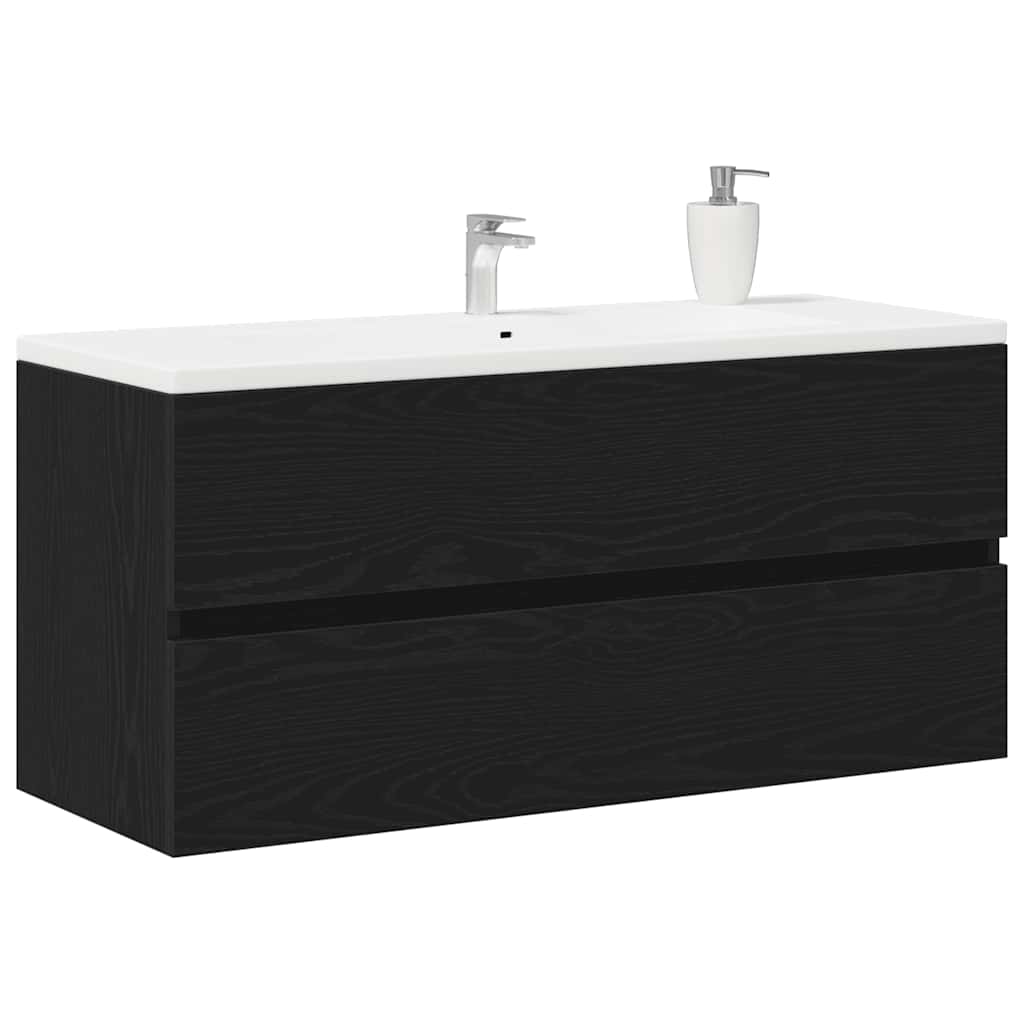 Mobile Lavabo Rovere Nero 100x38,5x45 Cm Legno Multistrato