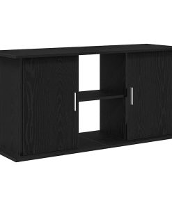 Supporto Acquario 121x41x58 Cm Legno Multistrato Rovere Nero