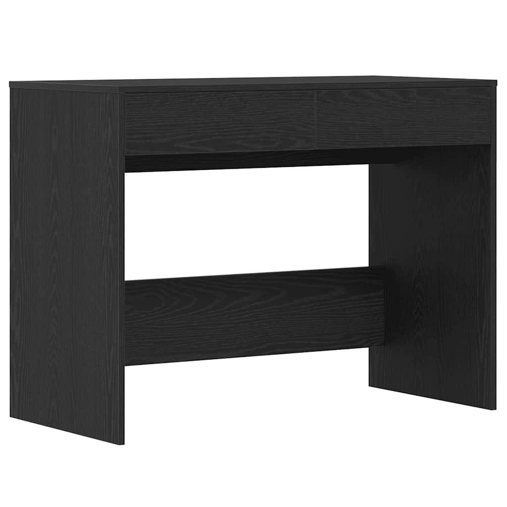 Scrivania Rovere Nero 101x50x76,5 Cm In Legno Multistrato