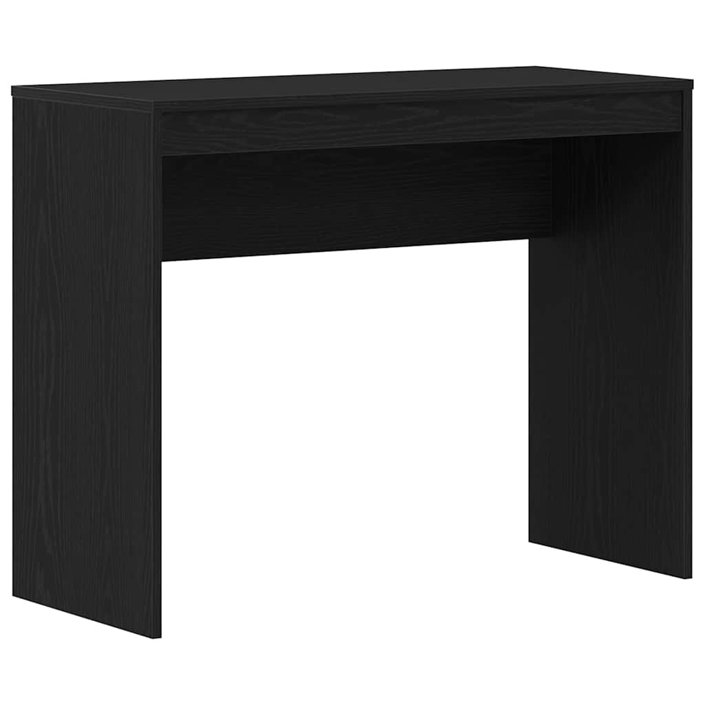 Scrivania Rovere Nero 90x40x72 Cm Legno Ingegnerizzato