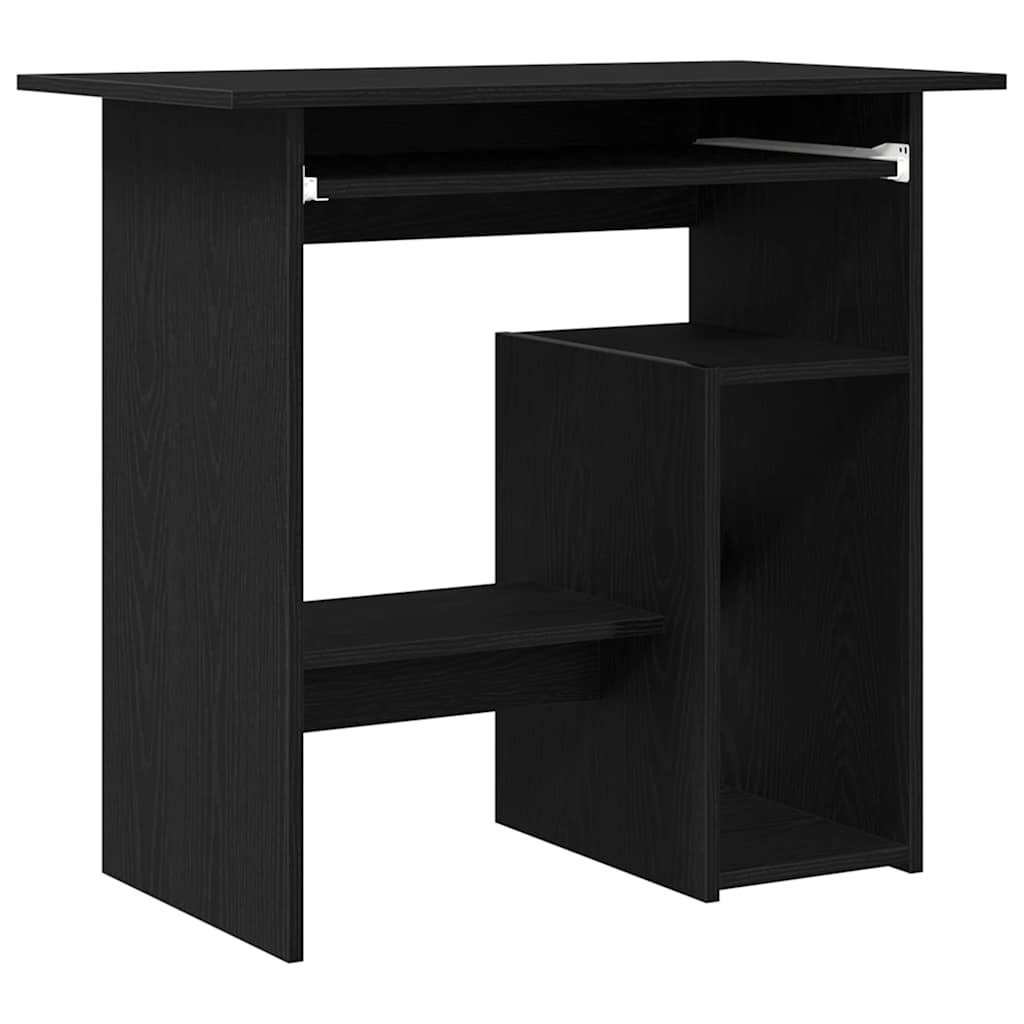 Scrivania Rovere Nero 80x45x74 Cm In Legno Multistrato - Image 5