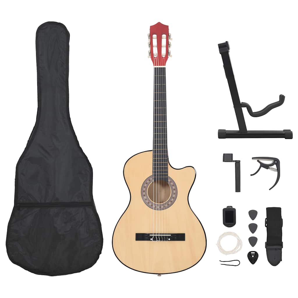 Set Chitarra Acustica Western 12 Pz Con 6 Corde 38" - Image 5