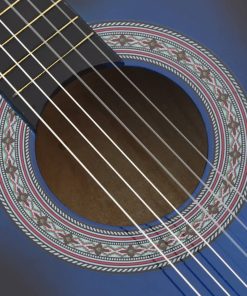 Chitarra Classica Cutaway Western 6 Corde 38" Blu Ombreggiato
