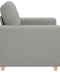 Divano Sedia Grigio Nuvola 60 Cm In Tessuto