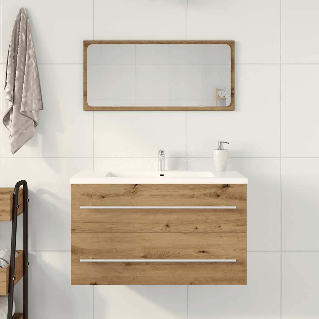 Mobile Lavabo Bagno Artigianale 80x38,5x48 Cm Legno Multistrato - Image 5
