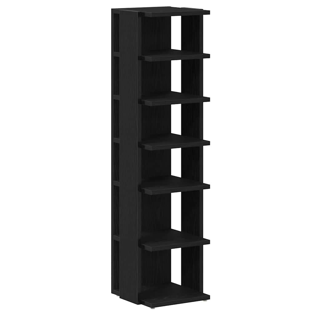 Scarpiere 2 Pz Rovere Nero 25x27x102 Cm In Legno Multistrato - Image 4