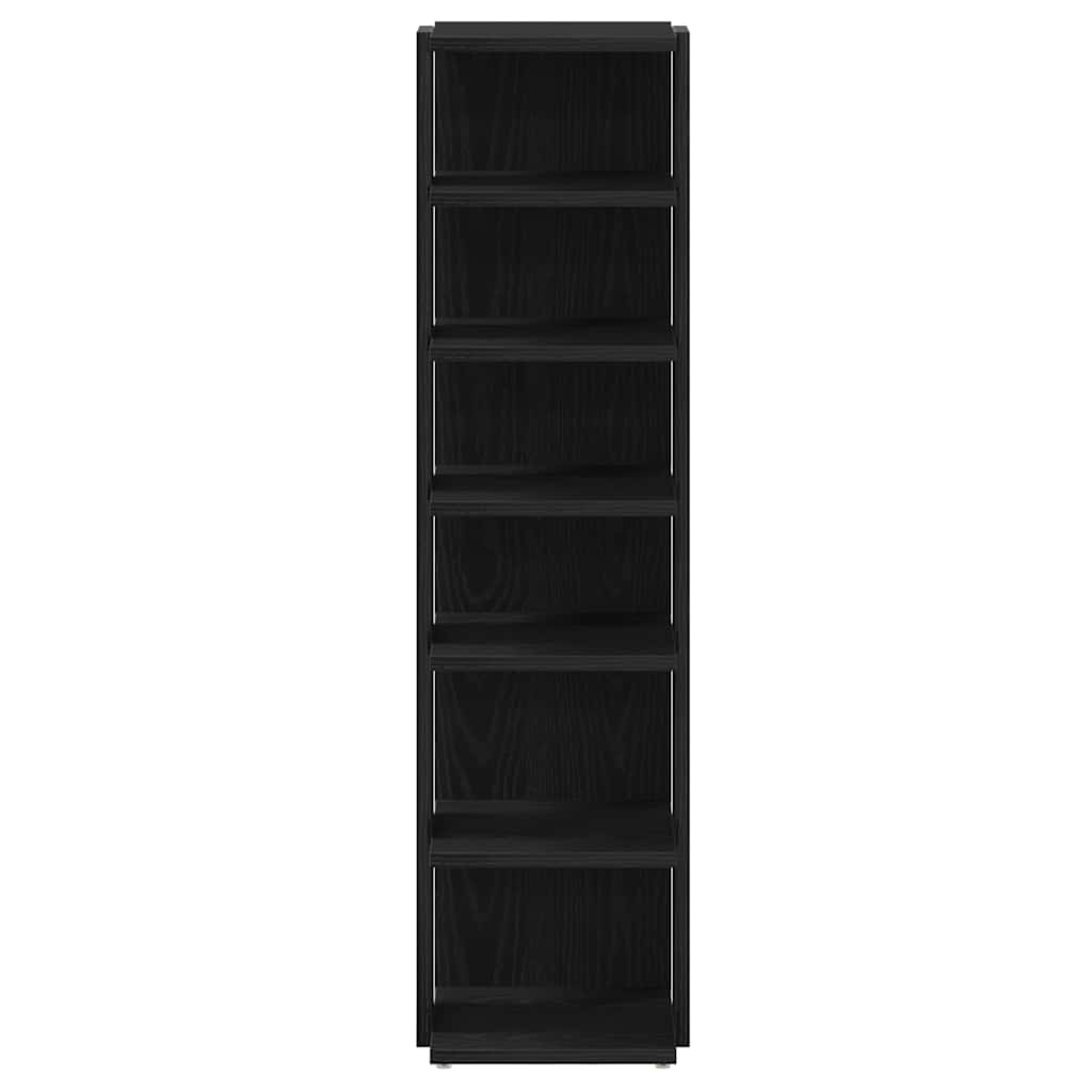 Scarpiere 2 Pz Rovere Nero 25x27x102 Cm In Legno Multistrato - Image 3