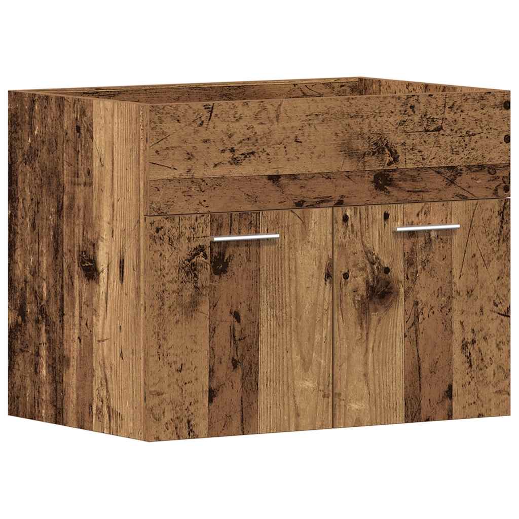Mobile Lavabo Bagno Legno Antico 60x38,5x46 Cm In Truciolato - Image 3