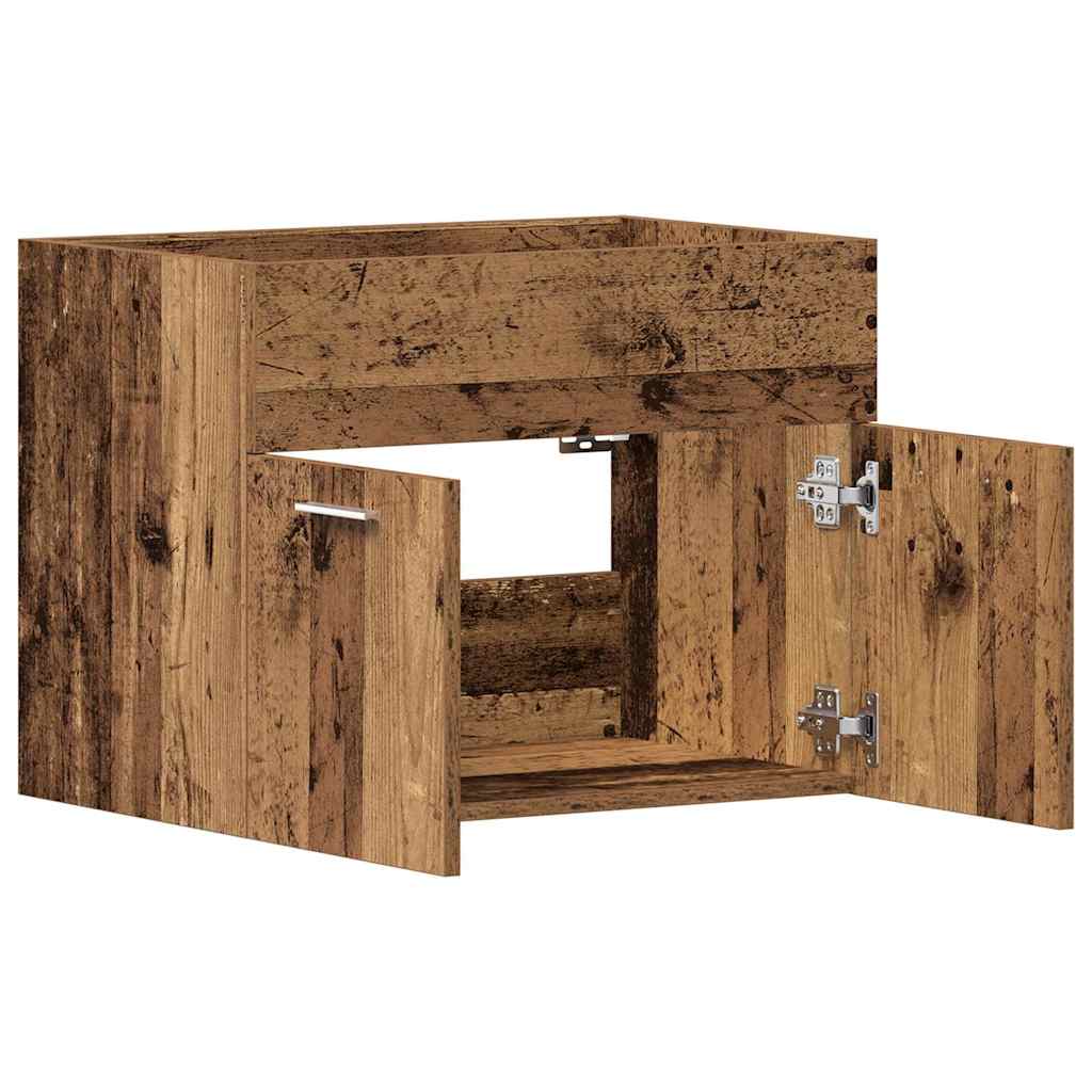 Mobile Lavabo Bagno Legno Antico 60x38,5x46 Cm In Truciolato - Image 6