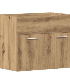 Mobile Lavabo Bagno Rovere Artigianale 60x38,5x46 Cm Truciolato