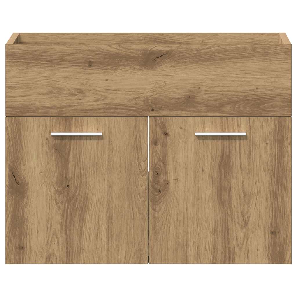 Mobile Lavabo Bagno Rovere Artigianale 60x38,5x46 Cm Truciolato - Image 6