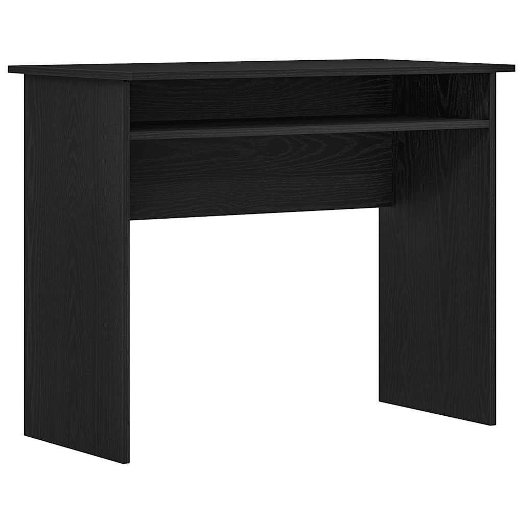 Scrivania Rovere Nero 90x50x74 Cm In Legno Multistrato - Image 5