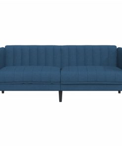 Divano A 2 Posti Blu In Tessuto