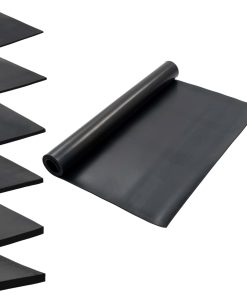 Tappetino Antiscivolo In Gomma 1,2x2 M 6 Mm Liscio