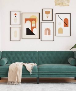 Divano Chesterfield Con Rinforzi 3 Posti Verde Scuro In Velluto