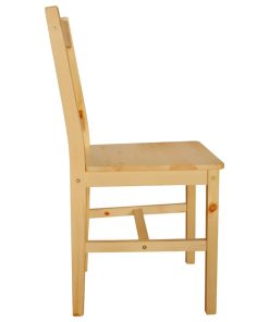 Sedie Da Pranzo 2 Pz In Legno Di Pino