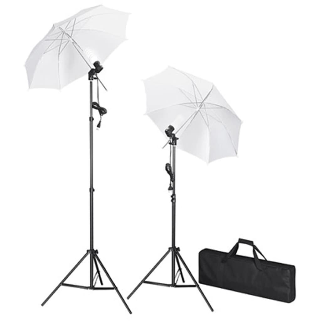 Set Studio Fotografico Fondale Bianco 600x300 Cm Con Luci