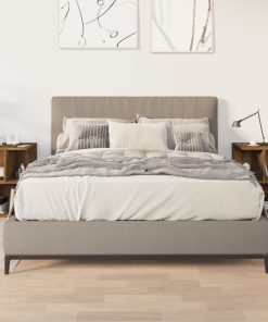 Comodini 2 Pz Rovere Fumo 35x35x55 Cm In Legno Multistrato