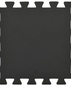 Tappetino A Incastro 54 Pz 4,86m² In Schiuma Eva Nera