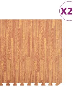 Tappetino A Incastro 24 Pz Venature Legno 8,64 ? Schiuma Eva