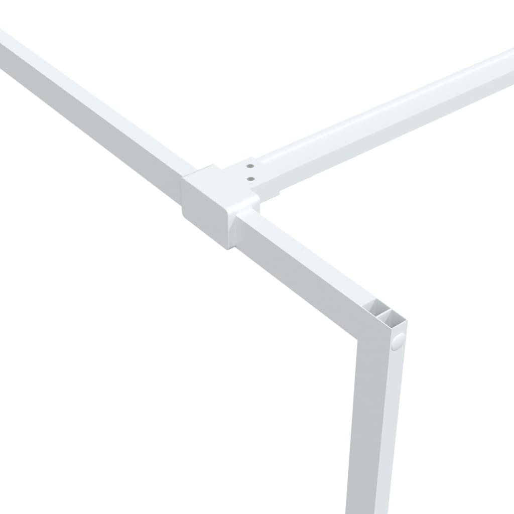 Parete Doccia Walk In Bianca 80x195 Cm Vetro Trasparente Esg - Image 3