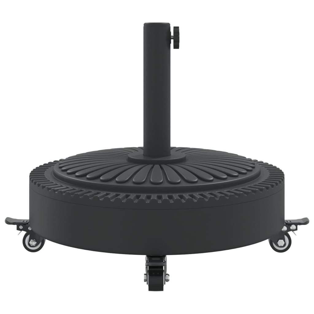 Base Per Ombrellone Con Ruote Per Pali Ø38/48 Mm 27 Kg Rotonda