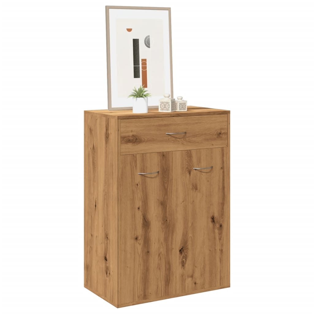 Scarpiera Rovere Artigianale 60x35x84 Cm In Legno Multistrato - Image 2