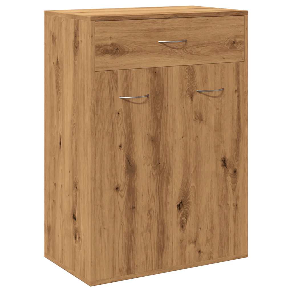 Scarpiera Rovere Artigianale 60x35x84 Cm In Legno Multistrato - Image 4