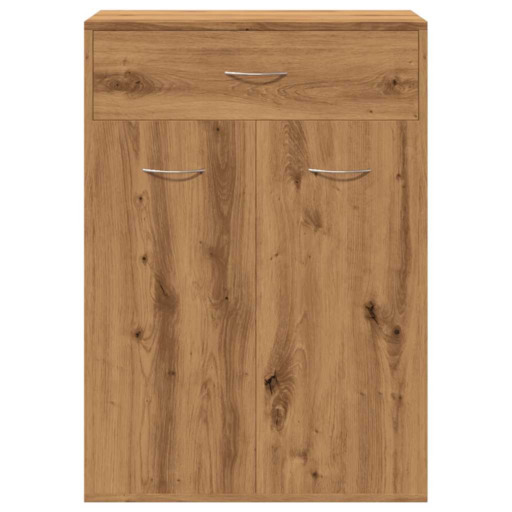 Scarpiera Rovere Artigianale 60x35x84 Cm In Legno Multistrato - Image 6