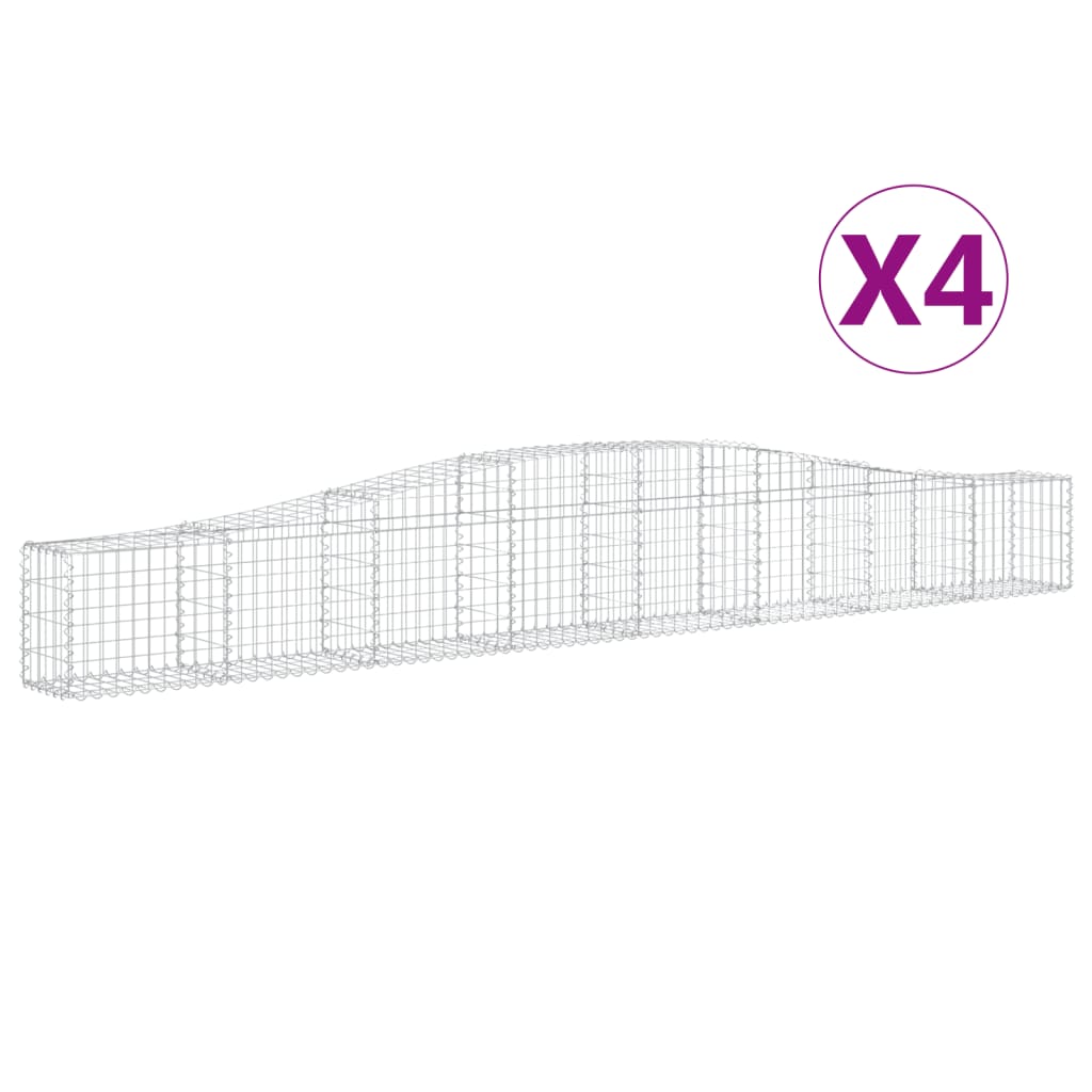 Cesti Gabbioni Ad Arco 4 Pz 400x30x40/60 Cm Ferro Zincato - Image 6