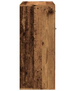 Scarpiera Legno Antico 60x35x84 Cm In Legno Multistrato