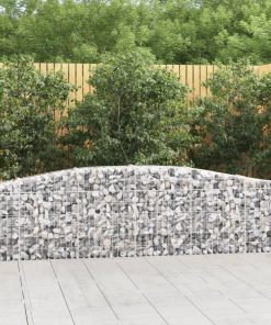 Cesti Gabbioni Ad Arco 5 Pz 400x30x60/80 Cm Ferro Zincato