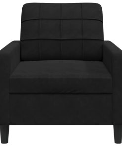 Poltrona Nero 60 Cm Velluto