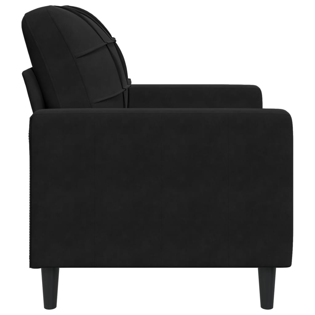 Poltrona Nero 60 Cm Velluto - Image 6