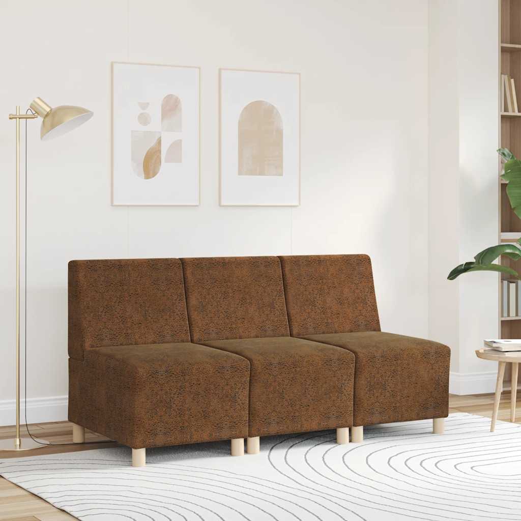 § Poltrona Sofa § Con Cuscino Marrone 55 X 74 X 82 cm - Image 2