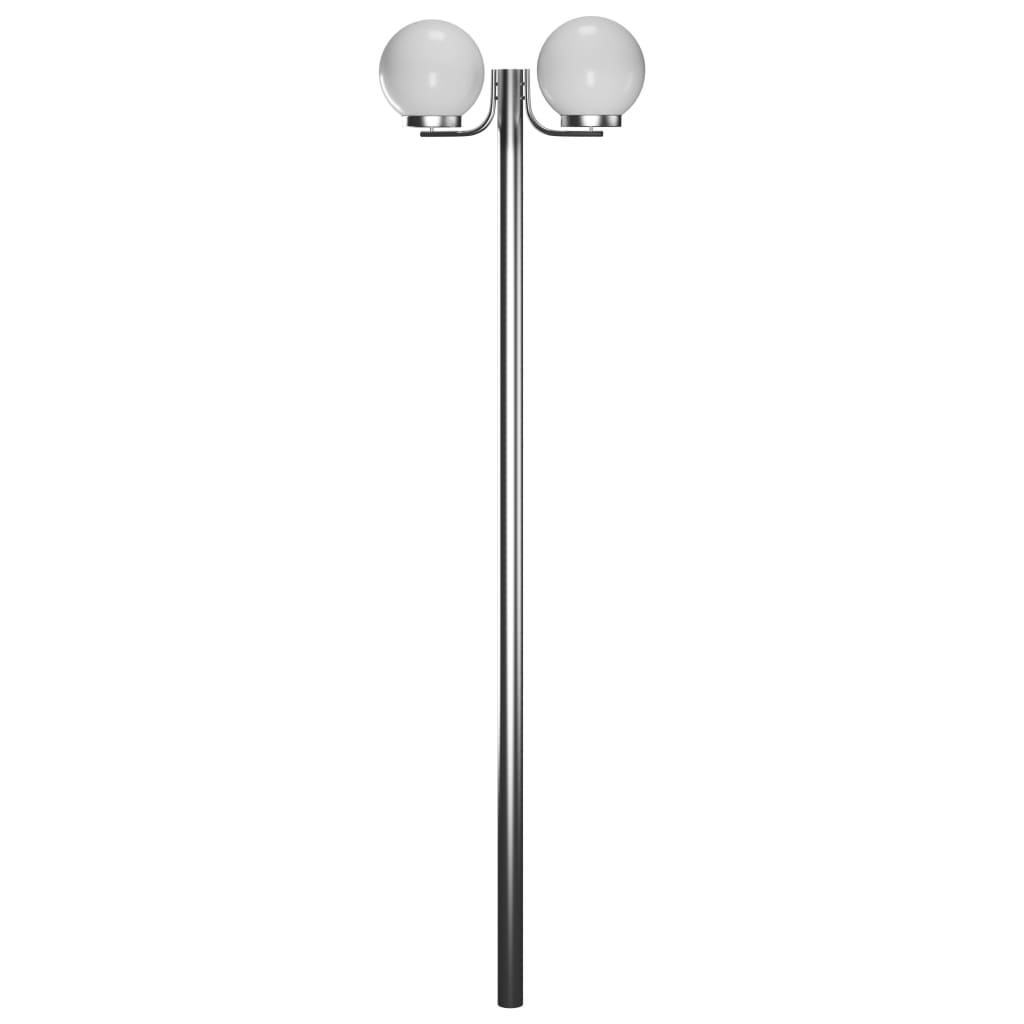 Lampione Da Giardino Con 2 Lampade 220 cm