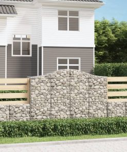 Cesti Gabbioni Ad Arco 12 Pz 200x50x140/160 Cm Ferro Zincato