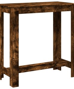 Tavolo Bar Rovere Artigianale 102x50x103,5 Cm Legno Multistrato
