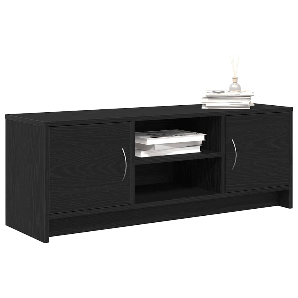 Mobile Porta Tv Rovere Nero 102x30x37,5 Cm Legno Multistrato - Image 3