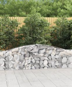 Cesti Gabbioni Ad Arco 6 Pz 400x30x60/80 Cm Ferro Zincato