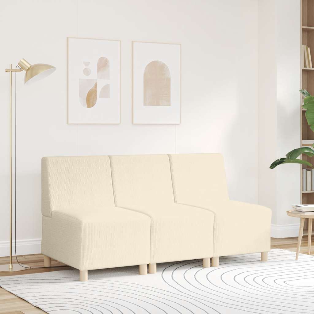 § Unità Di Divano Modulare Senza Braccioli § Crema 55 X 74 X 82 cm - Image 3