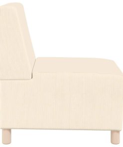 § Unità Di Divano Modulare Senza Braccioli § Crema 55 X 74 X 82 cm