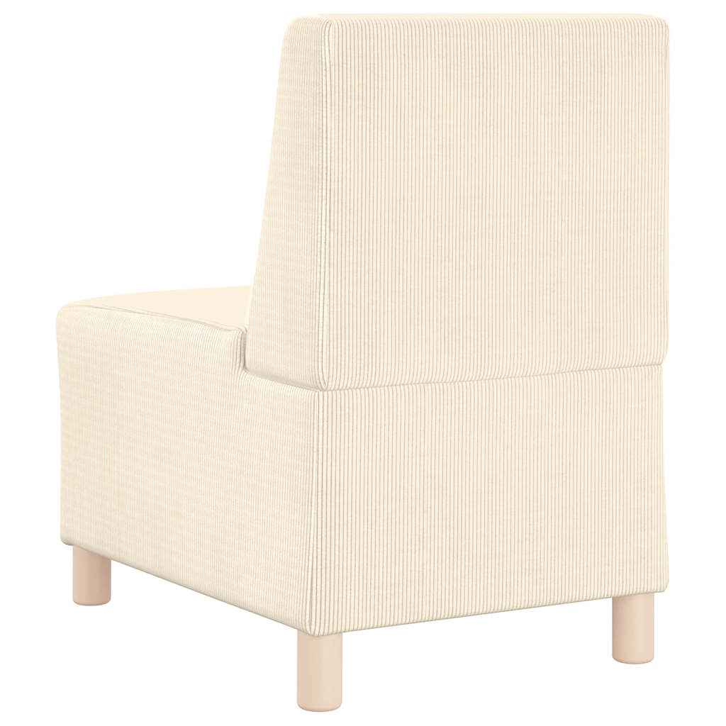 § Unità Di Divano Modulare Senza Braccioli § Crema 55 X 74 X 82 cm - Image 6