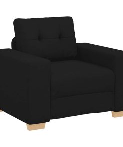 Divano Sedia Nero 60 Cm In Tessuto