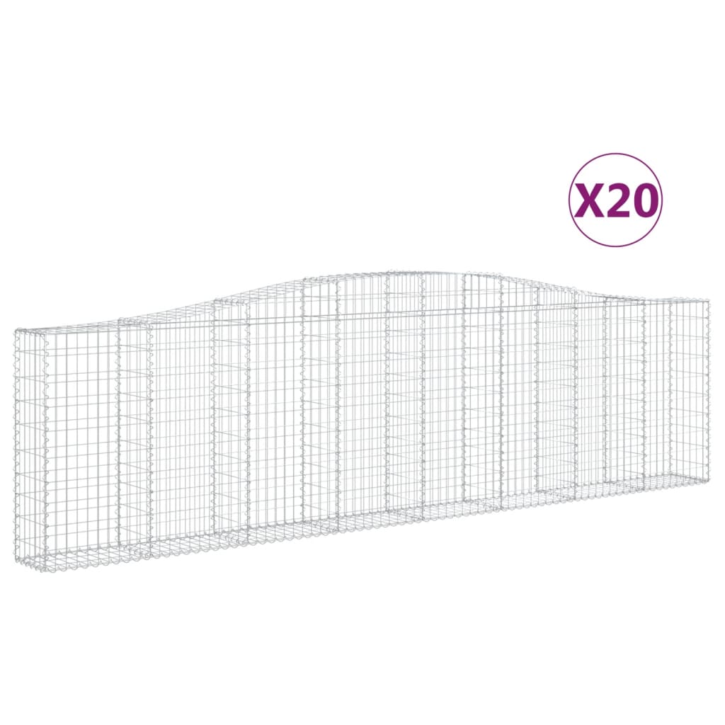Cesti Gabbioni Ad Arco 20 Pz 400x30x100/120 Cm Ferro Zincato - Image 4