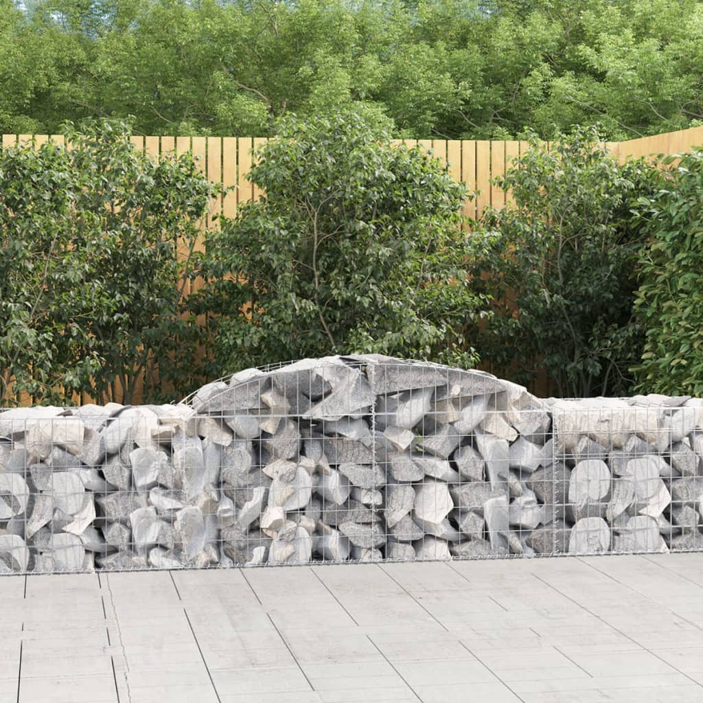 Cesti Gabbioni Ad Arco 20 Pz 300x50x60/80 Cm Ferro Zincato