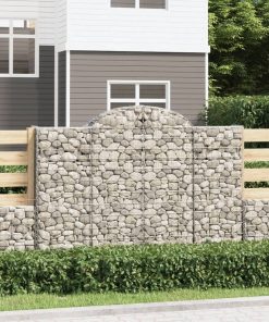 Cesti Gabbioni Ad Arco 10 Pz 200x50x140/160 Cm Ferro Zincato